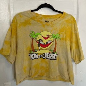 Tom & Jerry Tie Dye Crop Top